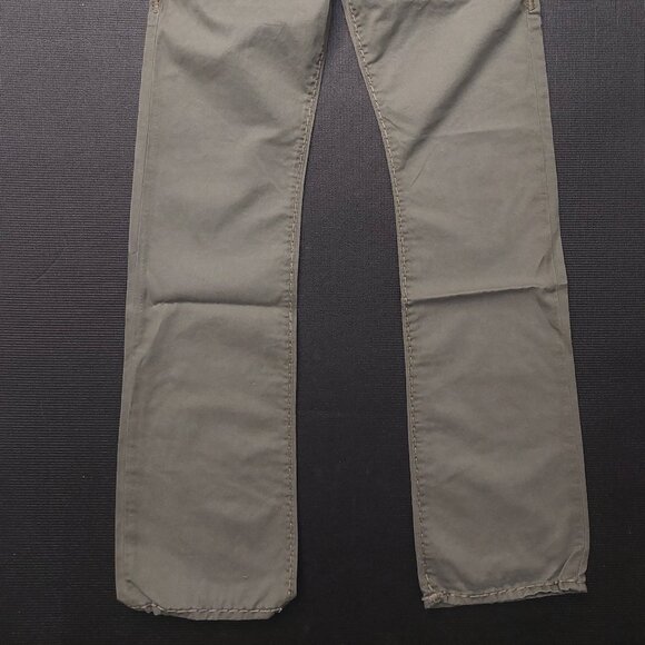 True Religion Men's Straight Jeans in Olive - Picture 5 of 16